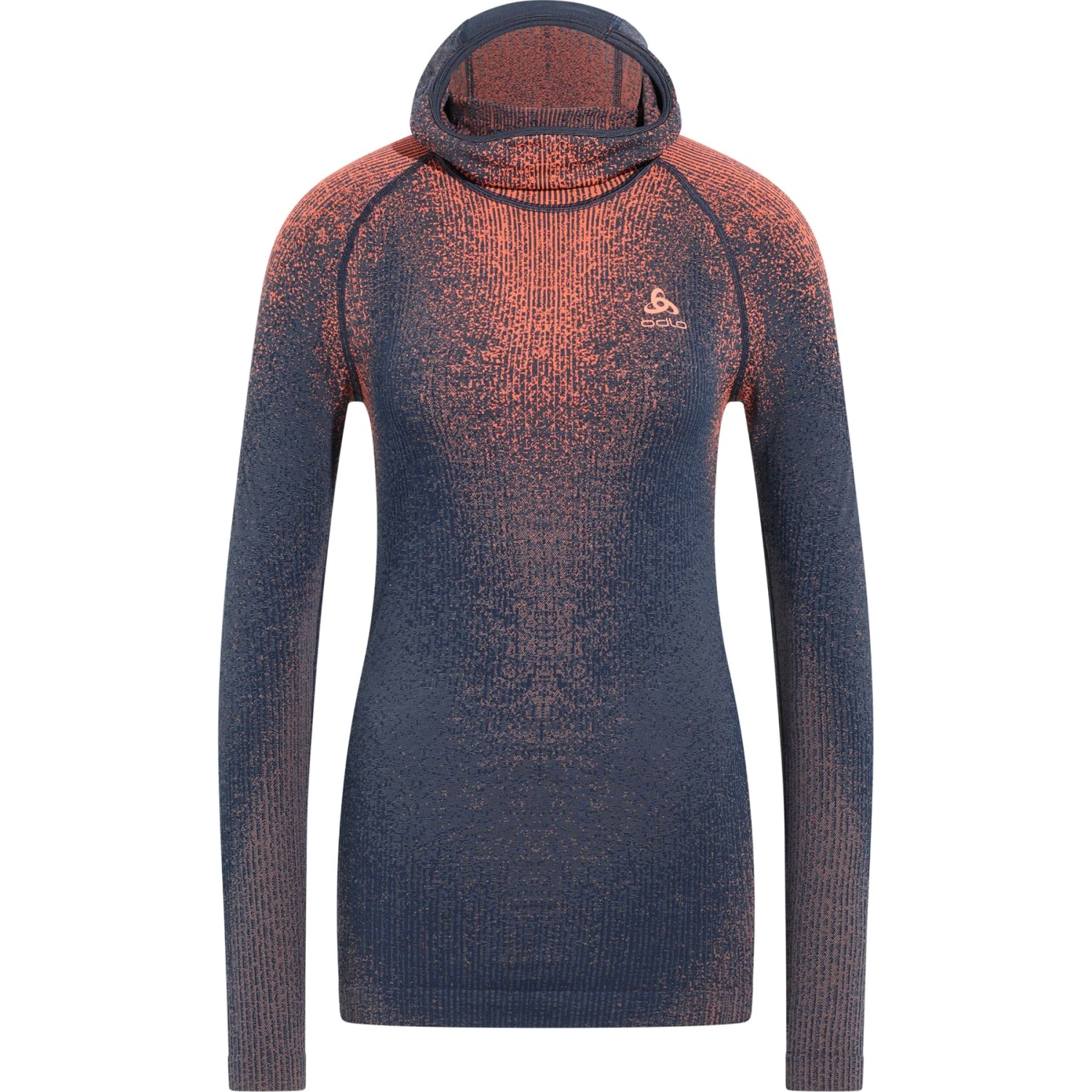 Odlo Blackcomb Long-Sleeve Base Layer Top With Face Mask Women - India Ink 3 Odlo Blackcomb Long-Sleeve Base Layer Top With Face Mask Women - India Ink