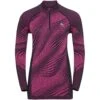 Odlo Women's Blackcomb Eco Half-Zip Baselayer - Festival Fuchsia - Space Dye -Odlo odlo womens blackcomb eco half zip baselayer festival fuchsia space dye 1 1340441