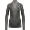 Odlo Blackcomb Half-Zip Turtleneck Long-Sleeve Base Layer Top Women - Black -Odlo odlo womens blackcomb eco half zip turtleneck baselayer black 1 1568957
