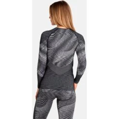 Odlo Women's Blackcomb Eco Long Sleeve Baselayer - Black - Space Dye 13 Odlo Women's Blackcomb Eco Long Sleeve Baselayer - Black - Space Dye -Odlo odlo womens blackcomb eco long sleeve baselayer black space dye 2 1327783