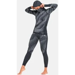 Odlo Women's Blackcomb Eco Long Sleeve Baselayer With Facemask - Black - Space Dye 14 Odlo Women's Blackcomb Eco Long Sleeve Baselayer With Facemask - Black - Space Dye -Odlo odlo womens blackcomb eco long sleeve baselayer with facemask black space dye 3 1327768