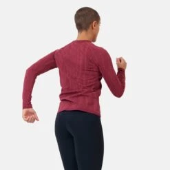 Odlo Women's Blackcomb Light Eco Long Sleeve Baselayer - Raspberry Fudge - Space Dye -Odlo odlo womens blackcomb light eco long sleeve baselayer raspberry fudge space dye 4 1218442 1