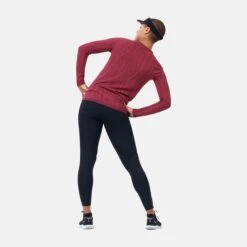 Odlo Women's Blackcomb Light Eco Long Sleeve Baselayer - Raspberry Fudge - Space Dye -Odlo odlo womens blackcomb light eco long sleeve baselayer raspberry fudge space dye 6 1218444 1