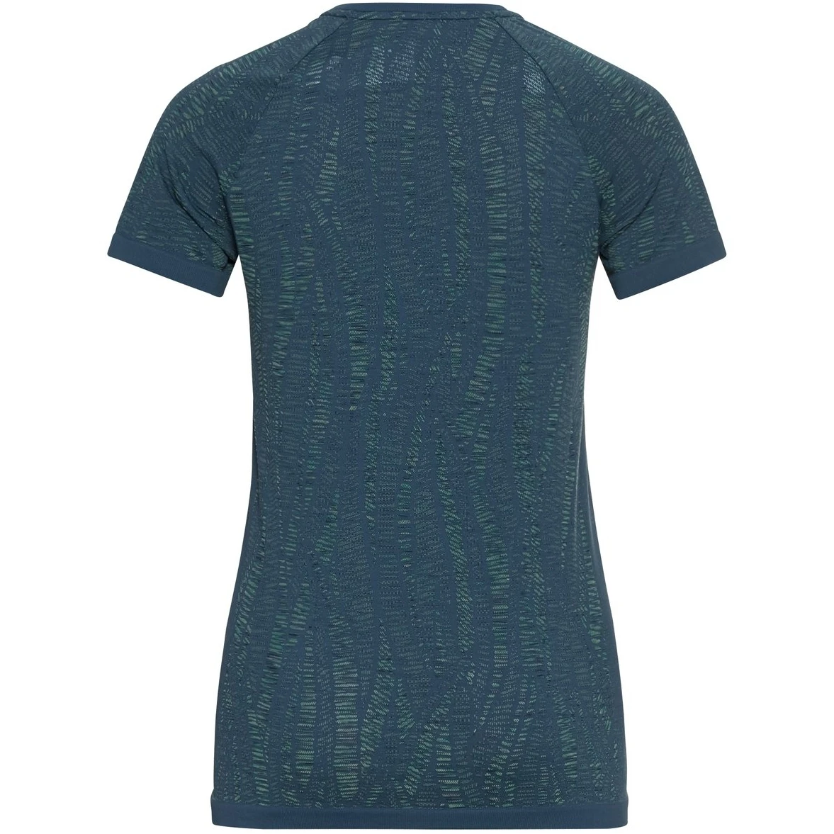 Odlo Women's Blackcomb Light Eco Short Sleeve Baselayer - Blue Wing Teal - Space Dye 4 Odlo Women's Blackcomb Light Eco Short Sleeve Baselayer - Blue Wing Teal - Space Dye - Image 2