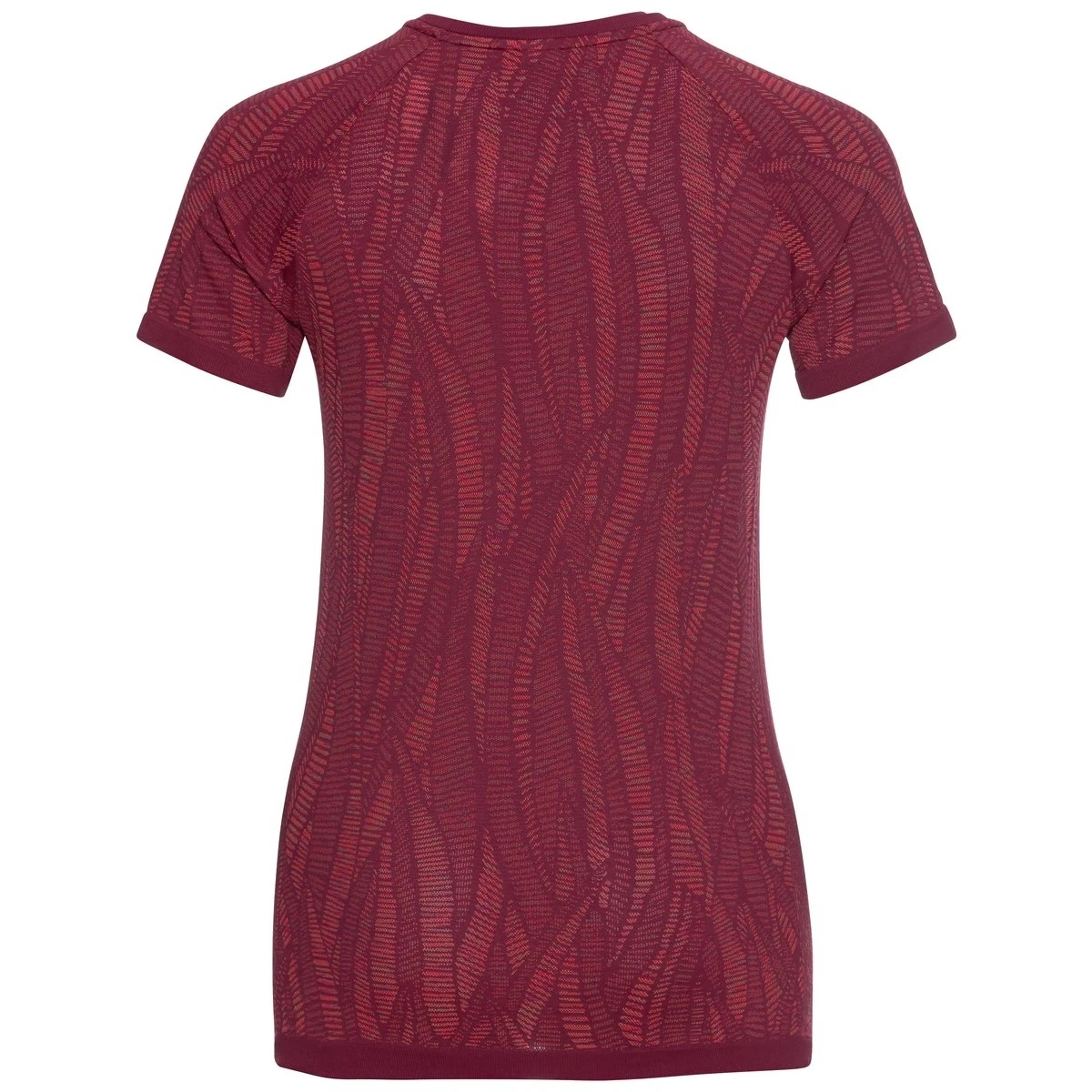 Odlo Women's Blackcomb Light Eco Short Sleeve Baselayer - Raspberry Fudge - Space Dye 4 Odlo Women's Blackcomb Light Eco Short Sleeve Baselayer - Raspberry Fudge - Space Dye - Image 2