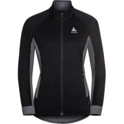 Odlo Brensholmen Cross-Country Jacket Women - Black - New Odlo Graphite Grey