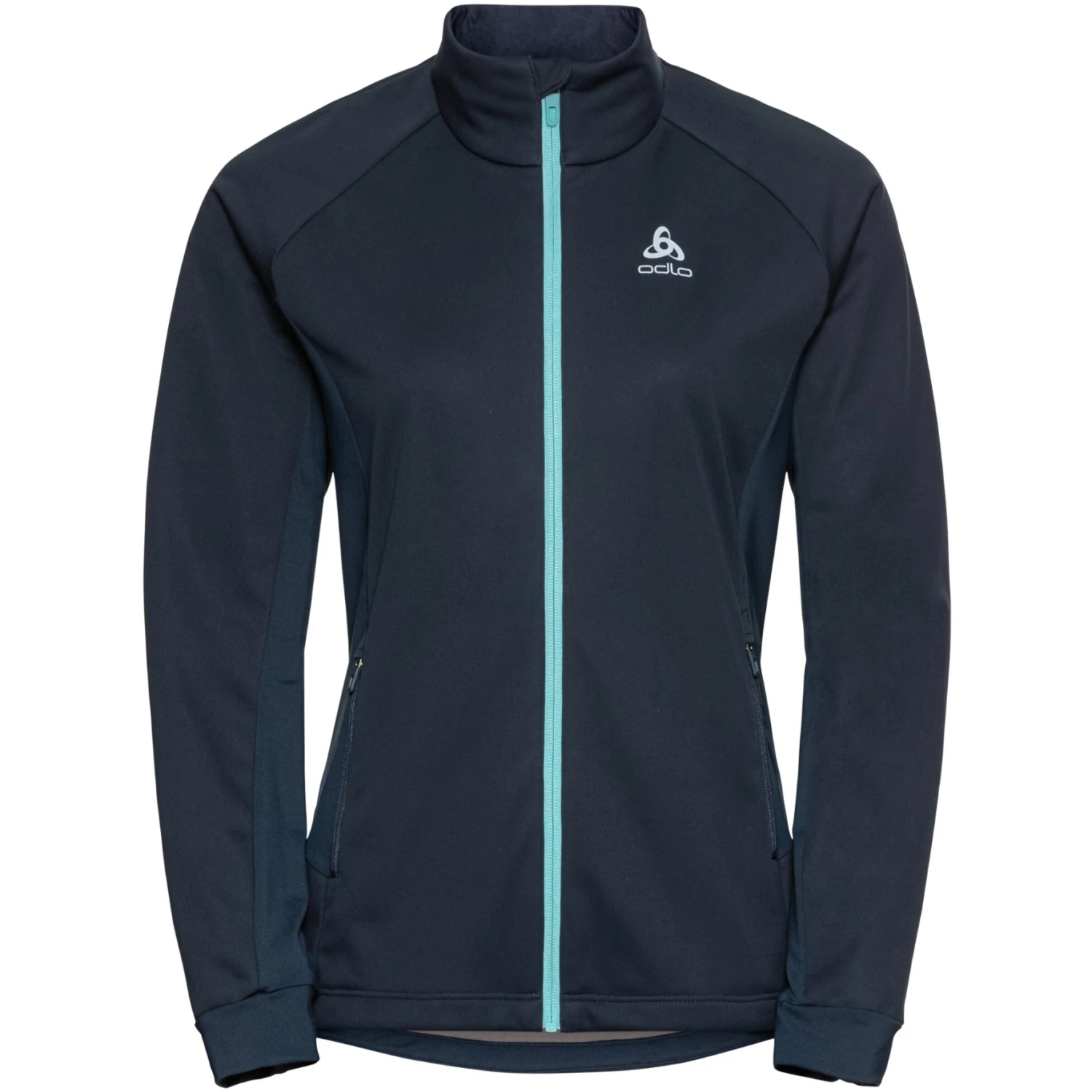 Odlo Brensholmen Cross-Country Jacket Women - Dark Sapphire - Reef Waters 3 Odlo Brensholmen Cross-Country Jacket Women - Dark Sapphire - Reef Waters