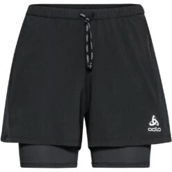 Odlo Essentials 3 Inch 2-in-1 Running Shorts Women - Black