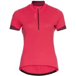 Odlo Essentials Half Zip Jersey Women - Paradise Pink - Raspberry Fudge