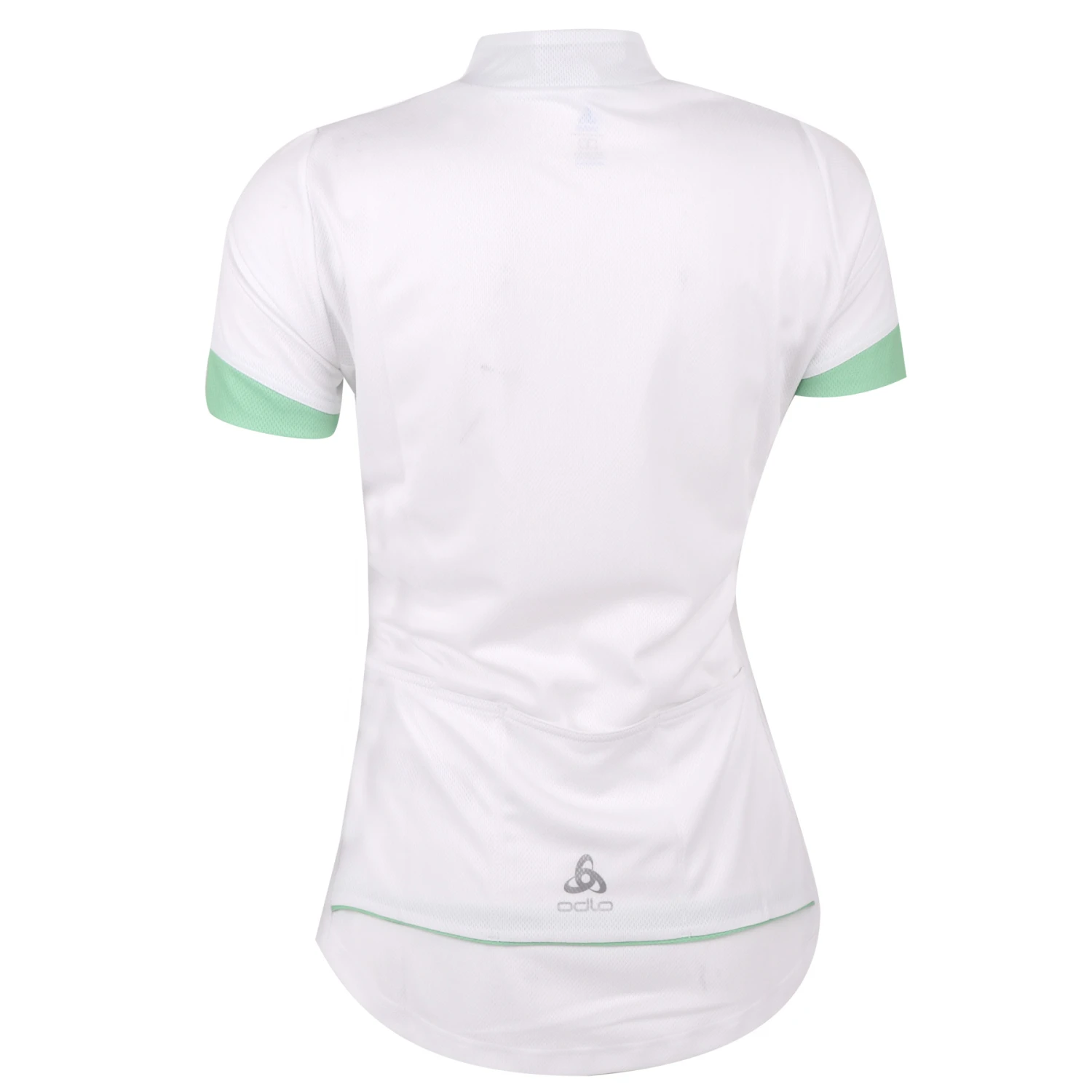Odlo Essentials Half Zip Jersey Women - White - Hemlock 4 Odlo Essentials Half Zip Jersey Women - White - Hemlock - Image 2