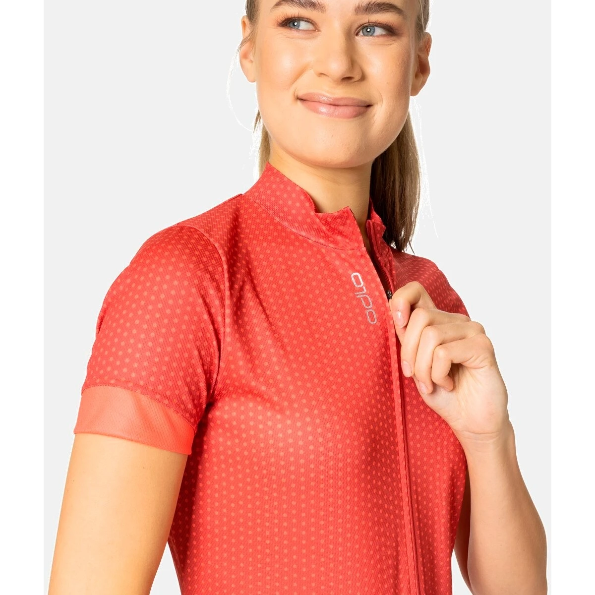 Odlo Essentials Jersey Women - American Beauty - Cayenne 4 Odlo Essentials Jersey Women - American Beauty - Cayenne - Image 2