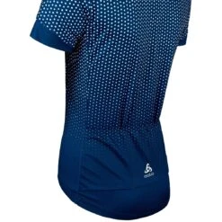 Odlo Essentials Jersey Women - Blue Wing Teal - White -Odlo odlo womens essential jersey blue wing teal white 3 1448745