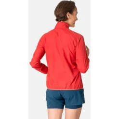 Odlo Essentials Light Running Jacket Women - American Beauty -Odlo odlo womens essential light running jacket american beauty 2 1406491