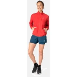 Odlo Essentials Light Running Jacket Women - American Beauty -Odlo odlo womens essential light running jacket american beauty 3 1406492