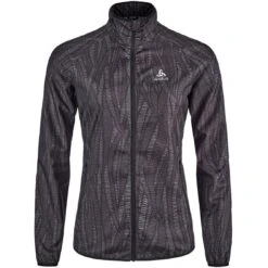Odlo Essentials Light Print Running Jacket Women - Black