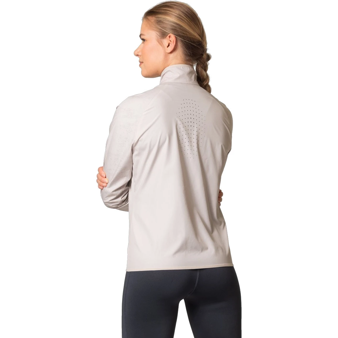 Odlo Essentials Light Reflective Running Jacket Women - Silver Cloud 4 Odlo Essentials Light Reflective Running Jacket Women - Silver Cloud - Image 2