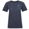 Odlo Essentials Seamless Running T-Shirt Women - India Ink Melange -Odlo odlo womens essentials seamless running tshirt india ink melange 1553282
