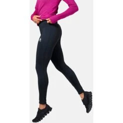 Odlo Essentials Warm Running And Training Tights Women - Black -Odlo odlo womens essentials warm running and training tights black 2 1327945