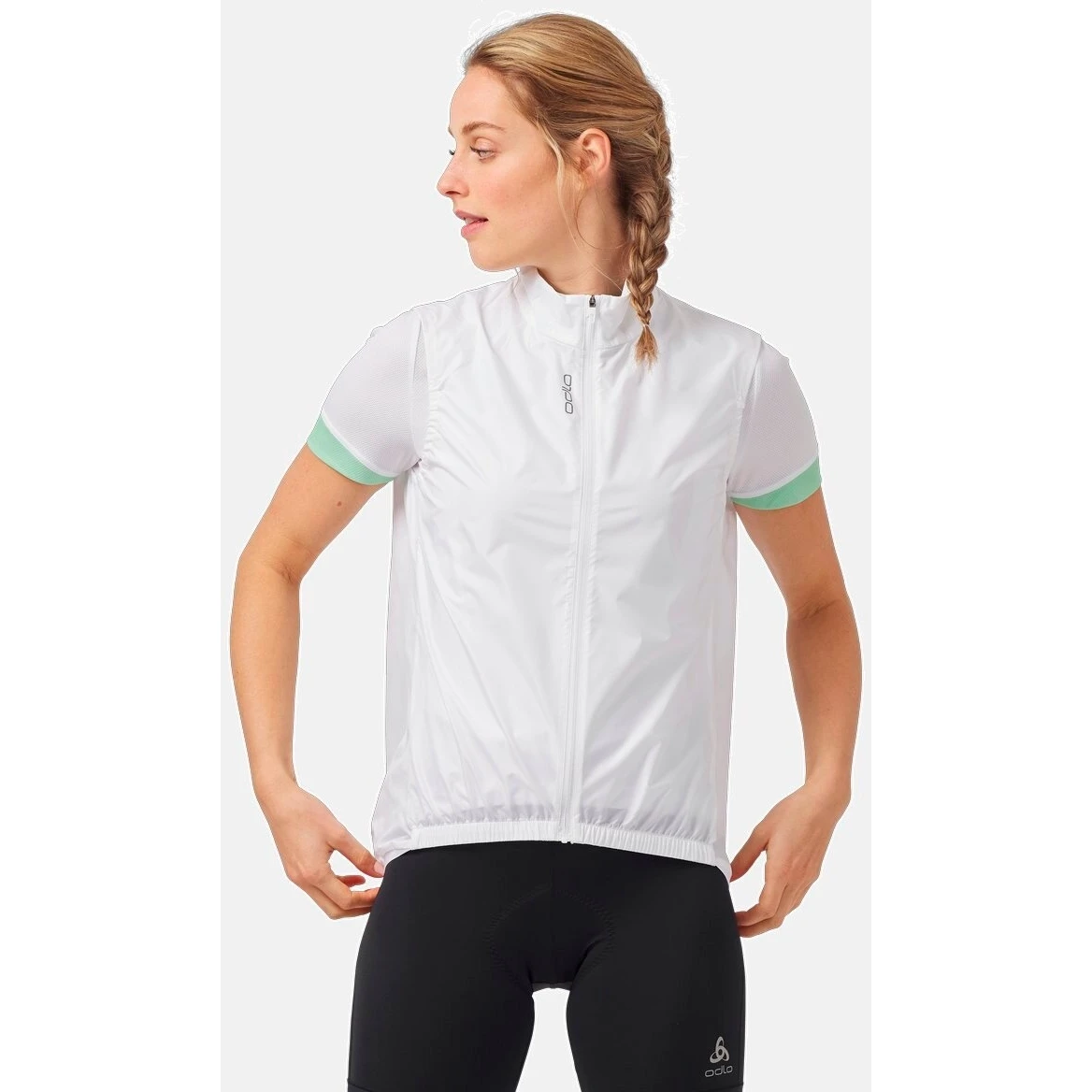 Odlo Essentials Windproof Cycling Vest Women - White 5 Odlo Essentials Windproof Cycling Vest Women - White - Image 3