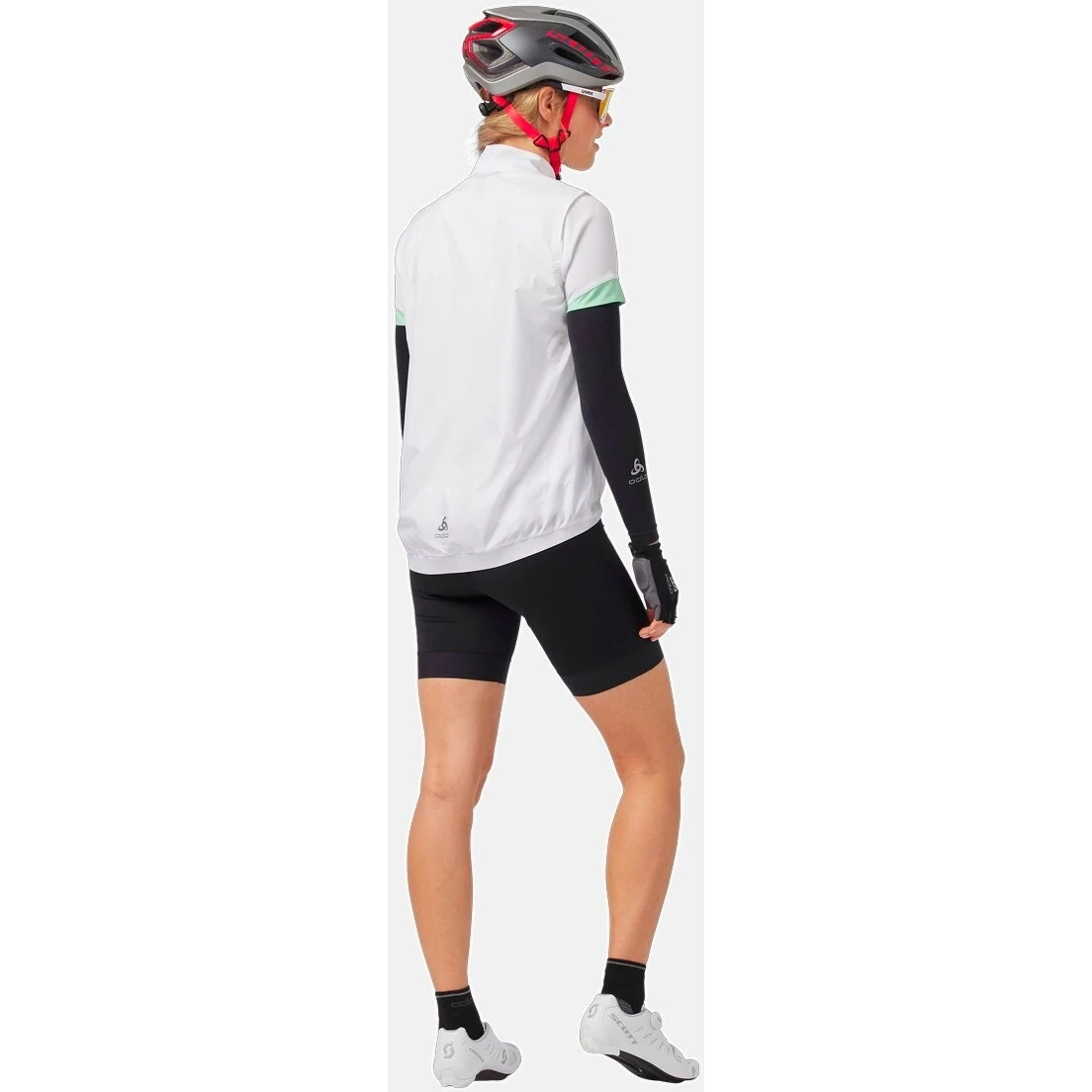 Odlo Essentials Windproof Cycling Vest Women - White 9 Odlo Essentials Windproof Cycling Vest Women - White - Image 7