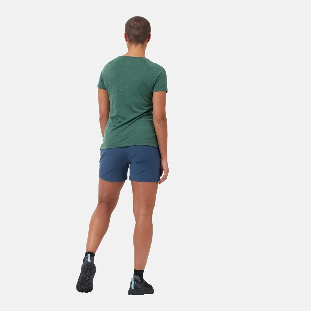Odlo Women's Halden Shorts - Blue Wing Teal 6 Odlo Women's Halden Shorts - Blue Wing Teal - Image 4