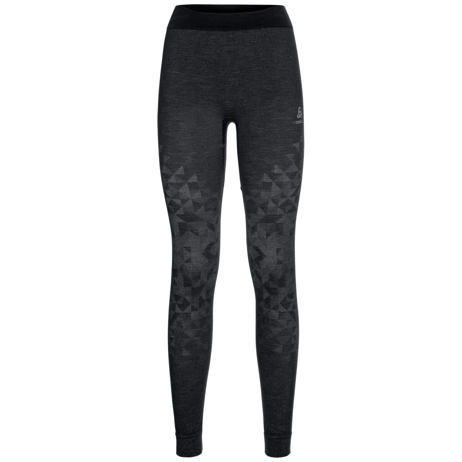 Odlo Kinship Performance Wool Warm Base Layer Bottoms Women - Black Melange 3 Odlo Kinship Performance Wool Warm Base Layer Bottoms Women - Black Melange