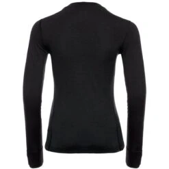 Odlo Women's Natural 100% Merino Warm Base Layer Set - Black - Black -Odlo odlo womens natural 100 merino warm base layer set 195741 15001 black black 4 1006307