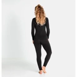 Odlo Women's Natural 100% Merino Warm Base Layer Set - Black - Black -Odlo odlo womens natural 100 merino warm base layer set 195741 15001 black black 8 1006311
