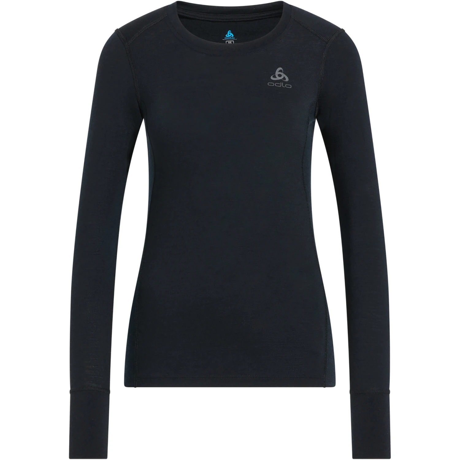 Odlo Natural Merino 200 Crew Neck Long-Sleeve Base Layer Top Women - Black 3 Odlo Natural Merino 200 Crew Neck Long-Sleeve Base Layer Top Women - Black