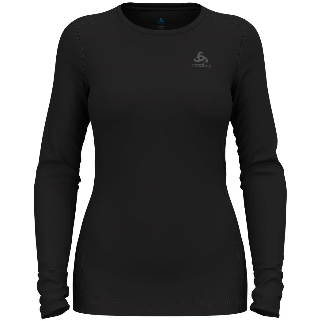 Odlo Natural Merino 260 Crew Neck Long-Sleeve Base Layer Top Women - Black 3 Odlo Natural Merino 260 Crew Neck Long-Sleeve Base Layer Top Women - Black