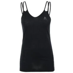 Odlo Natural Performance Wool 130 V-Neck Base Layer Singlet Women - Black