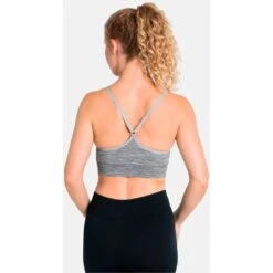 Odlo Padded Seamless Soft 2.0 Sports Bra Women - Light Grey Melange -Odlo odlo womens padded seamless soft 2 1328017