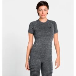 Odlo Women's Performance Light Base Layer T-Shirt - Grey Melange 8 Odlo Women's Performance Light Base Layer T-Shirt - Grey Melange -Odlo odlo womens performance light base layer t shirt grey melange 1 1328104