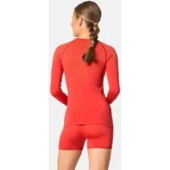 Odlo Performance Light Long-Sleeve Base Layer Top Women - American Beauty 12 Odlo Performance Light Long-Sleeve Base Layer Top Women - American Beauty -Odlo odlo womens performance light eco long sleeve t shirt american beauty 2 1406784