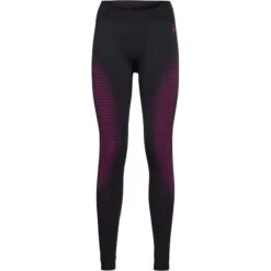 Odlo Performance Warm Base Layer Bottoms Women - Festival Fuchsia - Black
