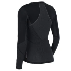 Odlo Performance Windshield Light Cycling Long-Sleeve Base Layer Top Women - Black - Odlo Concrete Grey -Odlo odlo womens performance windshield light cycling longsleeve sports underwear top black odlo concrete grey1 1553150