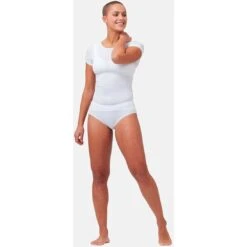 Odlo Performance X-Light Base Layer T-Shirt Women - White 12 Odlo Performance X-Light Base Layer T-Shirt Women - White -Odlo odlo womens performance x light eco short sleeve base layer white 5 1366575