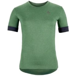 Odlo Ride 365 Cycling Commuter T-Shirt Women - Loden Frost Melange - Black Melange