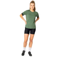Odlo Ride 365 Cycling Commuter T-Shirt Women - Loden Frost Melange - Black Melange -Odlo odlo womens ride 365 cycling commuter t shirt loden frost melange black melange 5 1469495
