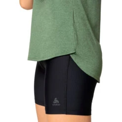 Odlo Ride 365 Cycling Commuter T-Shirt Women - Loden Frost Melange - Black Melange -Odlo odlo womens ride 365 cycling commuter t shirt loden frost melange black melange 8 1469498