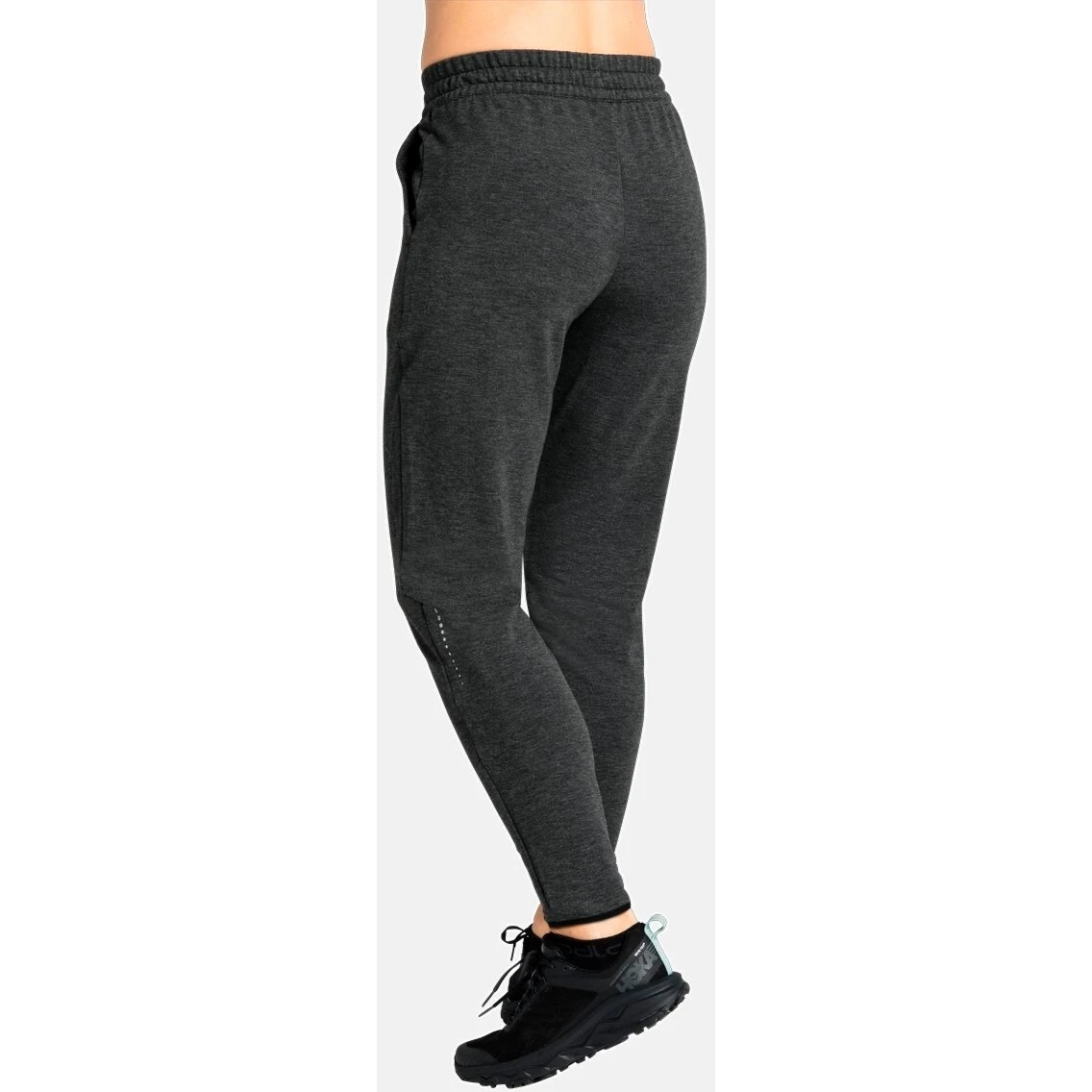 Odlo Women's Run Easy Running Pants - Black Melange 6 Odlo Women's Run Easy Running Pants - Black Melange - Image 4