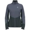 Odlo Run Easy Warm Hybrid Jacket Women - India Ink - Folkstone Gray