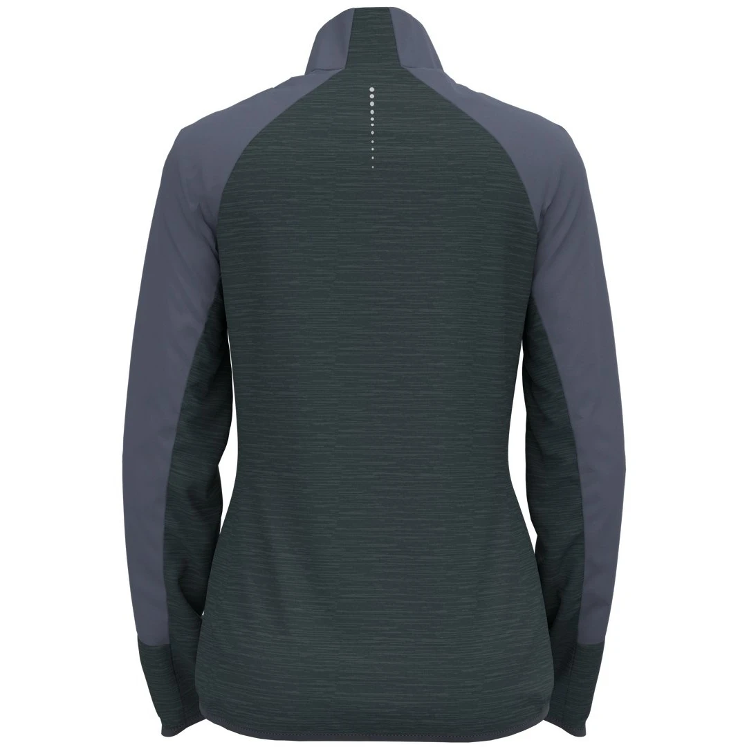 Odlo Run Easy Warm Hybrid Jacket Women - India Ink - Folkstone Gray 4 Odlo Run Easy Warm Hybrid Jacket Women - India Ink - Folkstone Gray - Image 2