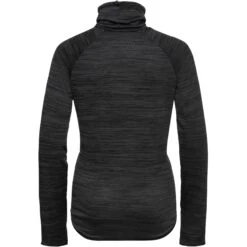 Odlo Run Easy Warm Mid Layer Top Women - Black Melange -Odlo odlo womens run easy warm mid layer black melange 2 1277408