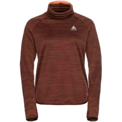 Odlo Run Easy Warm Mid Layer Top Women - Spiced Apple Melange