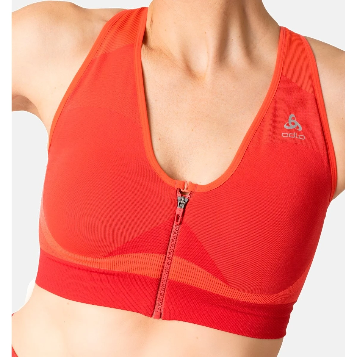 Odlo Seamless High Sports Bra Women - American Beauty - Cayenne 4 Odlo Seamless High Sports Bra Women - American Beauty - Cayenne - Image 2