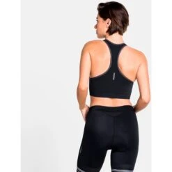 Odlo Seamless Medium Ceramicool Sports Bra Women - Black Melange 9 Odlo Seamless Medium Ceramicool Sports Bra Women - Black Melange -Odlo odlo womens seamless medium ceramicool sports bra black melange 4 1114541