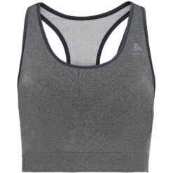 Odlo Seamless Medium Ceramicool Sports Bra Women - Odlo Silver Grey Melange