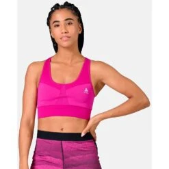 Odlo Seamless Medium Sports Bra Women - Festival Fuchsia 8 Odlo Seamless Medium Sports Bra Women - Festival Fuchsia -Odlo odlo womens seamless medium sports bra festival fuchsia 1 1328293