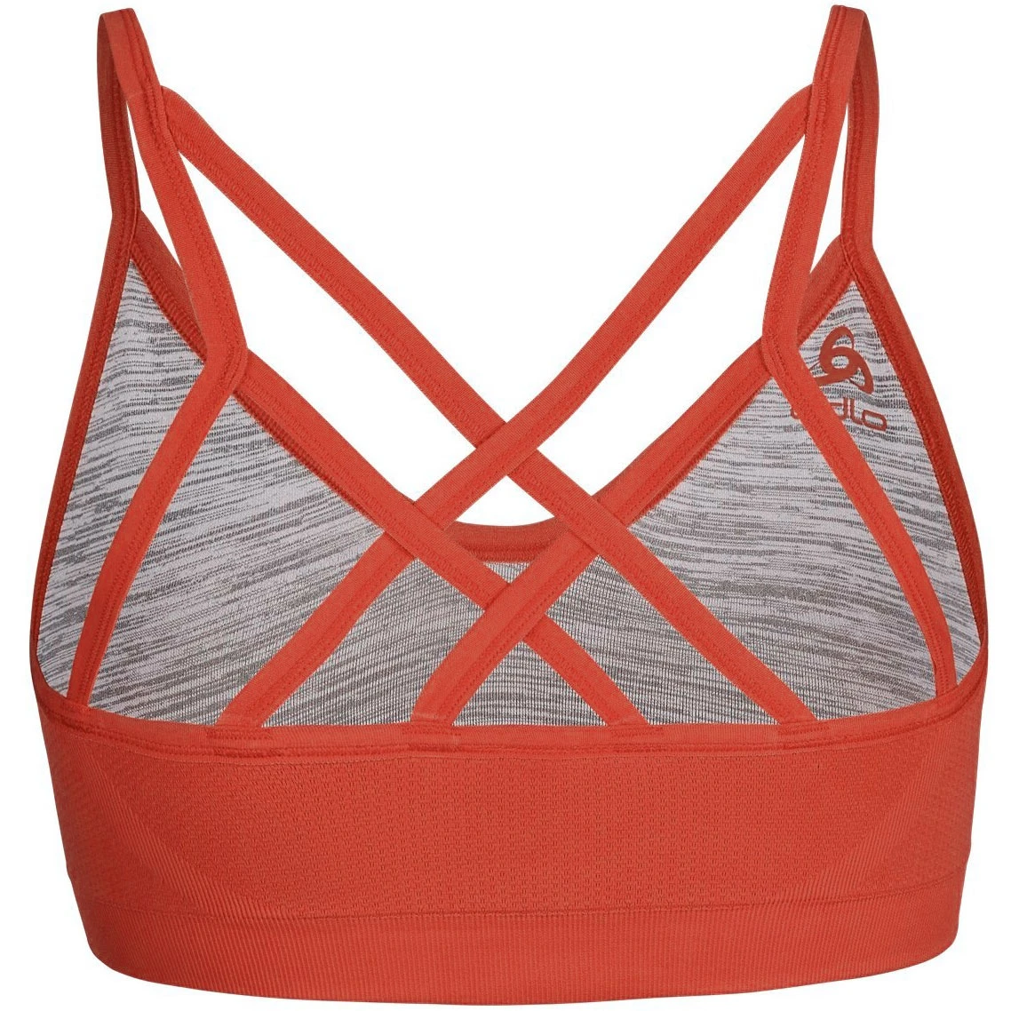 Odlo Seamless Soft Sports Bra Women - Cinnabar - Grey Melange 4 Odlo Seamless Soft Sports Bra Women - Cinnabar - Grey Melange - Image 2